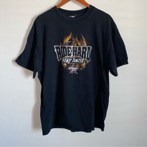 Vintage PBR Bull Riding Western Tee XL